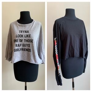 Mixed Brand Crop Tops L